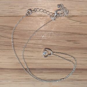 Silver Heart Pendant Necklace